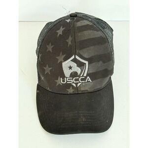 USCCA Mesh Snapback Hat Baseball Cap Trucker Black Concealed Carry Association